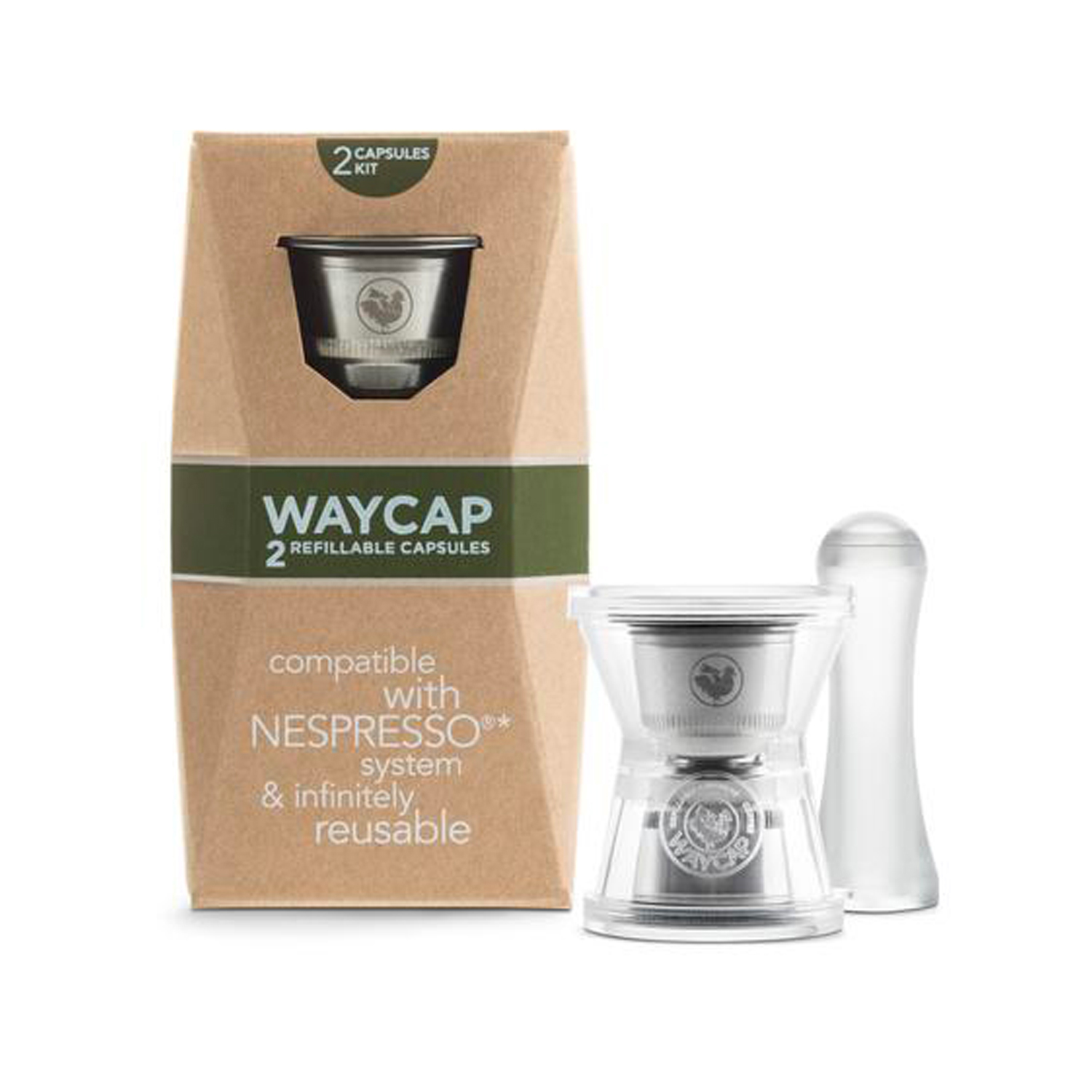 Cápsulas de café reutilizables Domestic para Nespresso 2 u. - Carrefour
