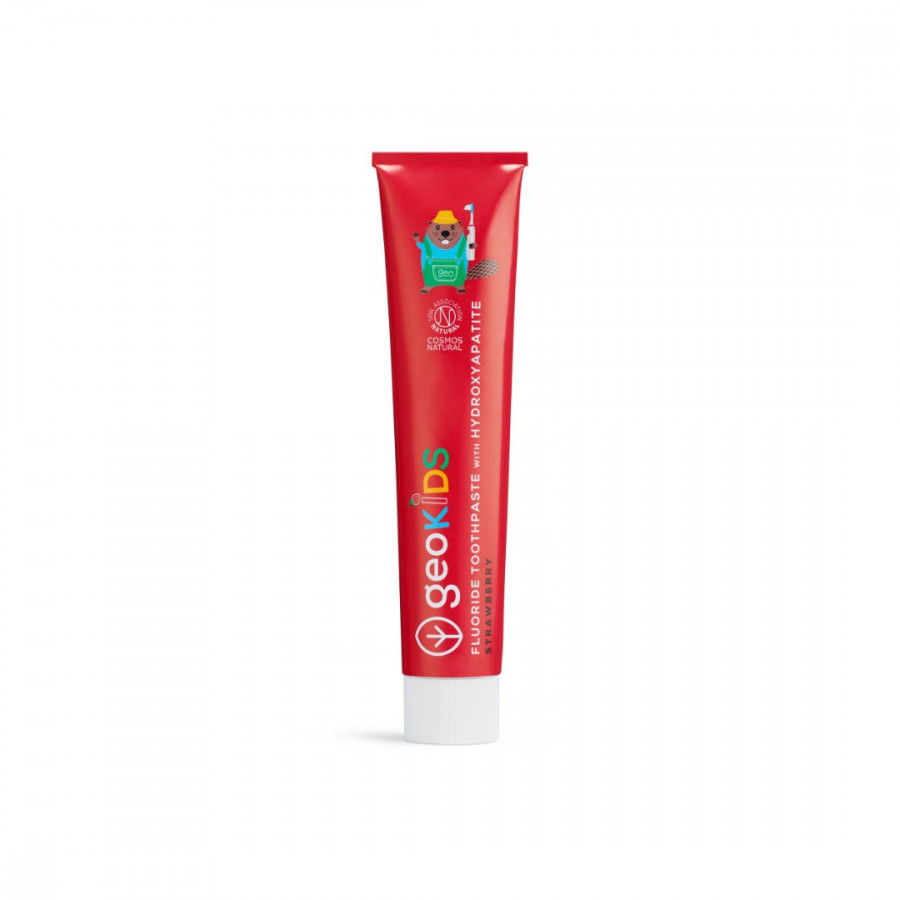 Pasta de Dientes Infantil con Hidroxiapatita – Fresa | Georganics Natural - Imagen 2