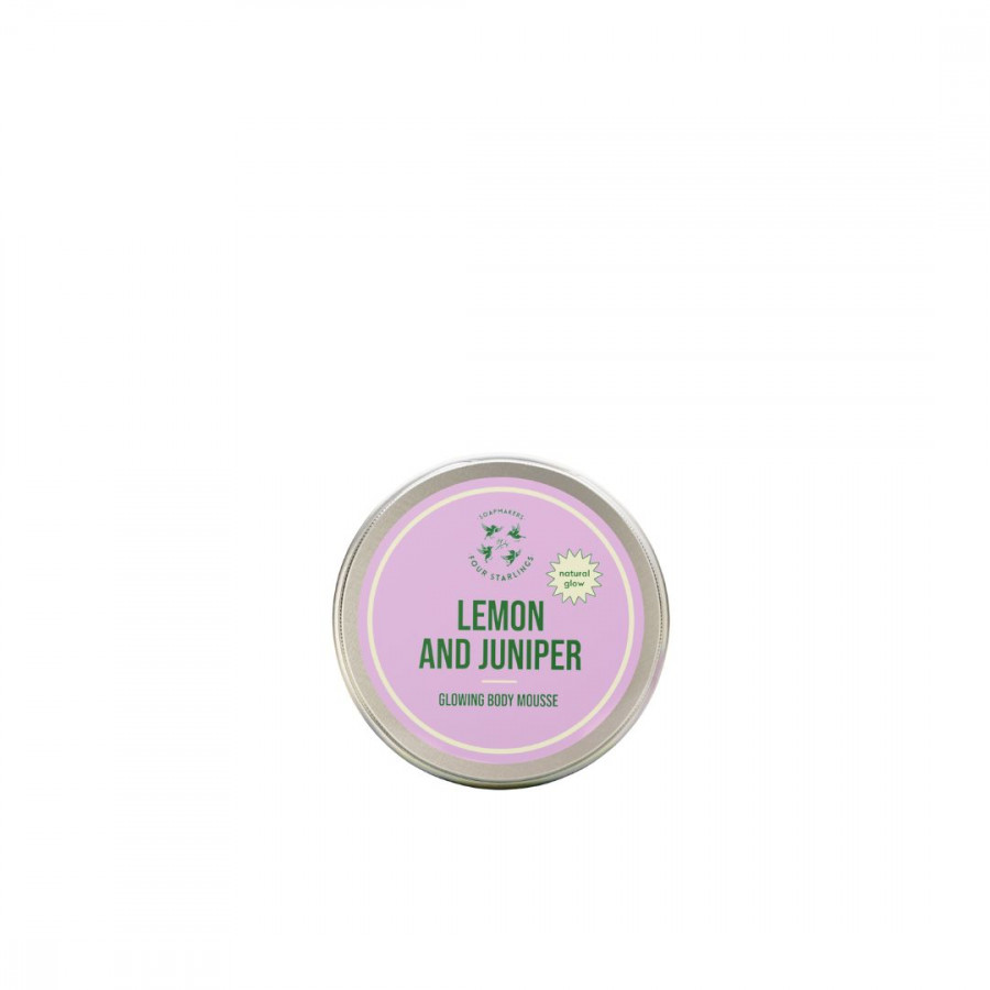 Mousse corporal iluminador limón y enebro – piel radiante y natural