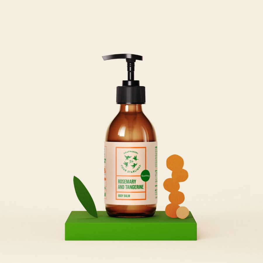 Loción corporal romero y mandarina – hidratación natural y efecto calmante