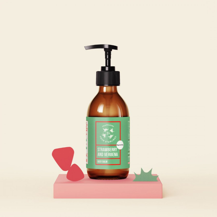 Loción corporal fresa y verbena – hidratación regeneradora natural
