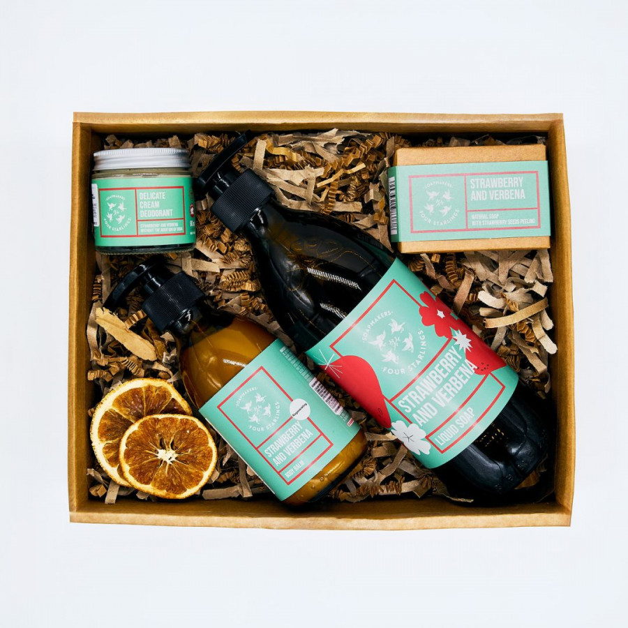 Pack Fresas & Verbena eco – Dulzura natural para el cuidado diario